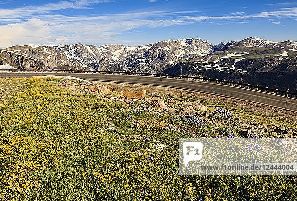 Blick vom Beartooth Highway  Cody  Wyoming  Vereinigte Staaten von Amerika