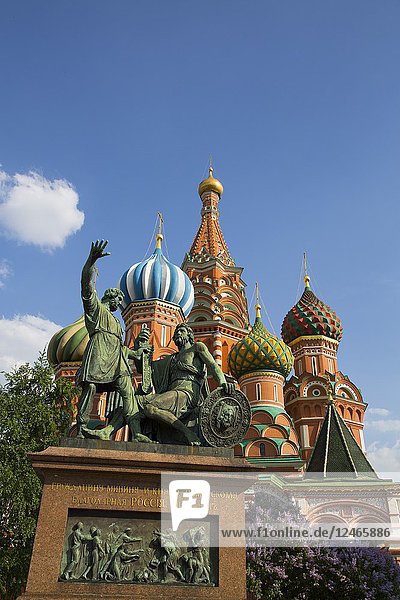 St Basil's Cathedral  Red Square  UNESCO World Heritage Site  Moscow  Russia