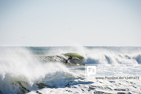 Winter Surfing In Narragansett Rhode Island