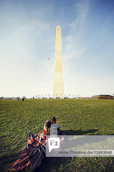 Touristische Erkundung der Washingtoner Denkmäler in Washington Dc