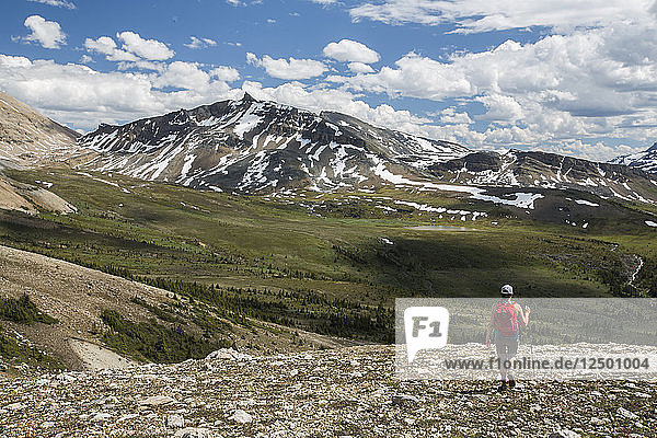 Distant View Of Person Standing On Top Of Mosquito Mountain