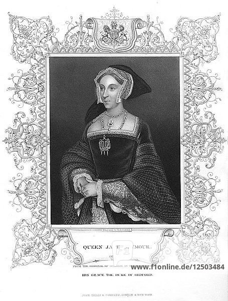 Jane Seymour  dritte Frau von Heinrich VIII.  um 1536  (19. Jahrhundert?). Künstler: Unbekannt