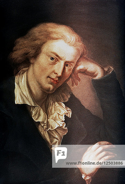 Johann Christoph Friedrich Von Schiller  German poet  dramatist and historian  c1785. Artist: Anton Graff