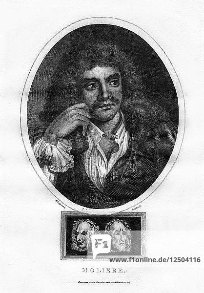 Moliere  französischer Theaterautor  Regisseur und Schauspieler  (1817). Künstler: I Chapman