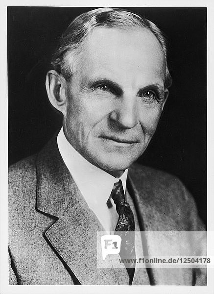 Henry Ford  American automobile engineer and manufacturer  1908. Artist: Unknown