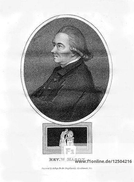 Reverend William Mason  English poet  editor and gardener  (1815).Artist: R Page