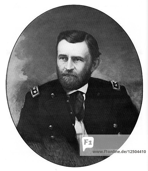 Ulysses S Grant  18th President of the United States  (early 20th century).Artist: William Cogswell