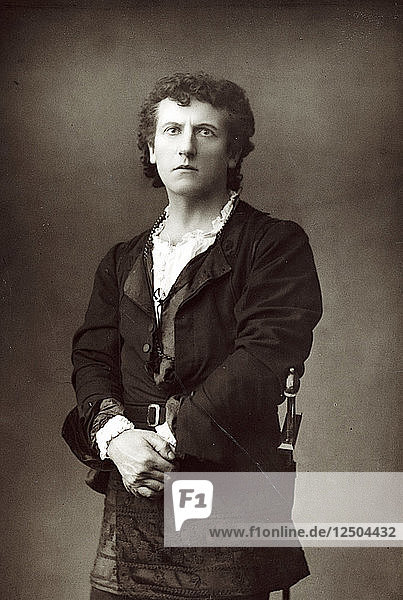 Wilson Barrett (1846-1904)  englischer Theaterschauspieler und -manager  um 1890. Künstler: Unbekannt