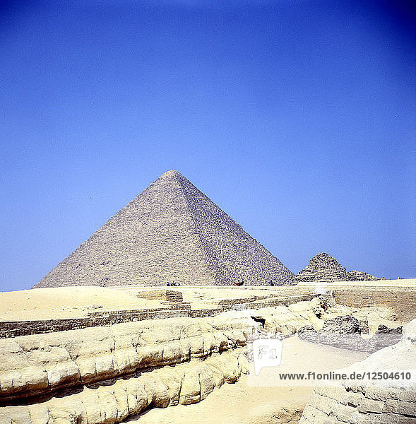 Pyramide von Gizeh  Ägypten  Altes Reich  ca. 26. Jahrhundert v. Chr. Künstler: Unbekannt