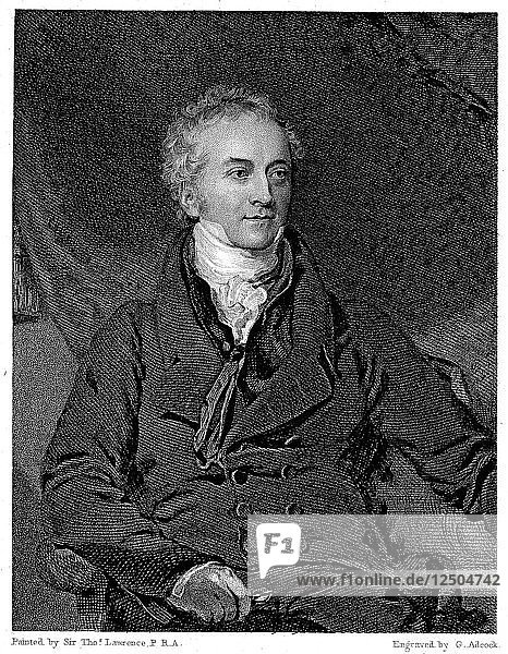 Thomas Young  English physicist and Egyptologist. Artist: GH Adcock