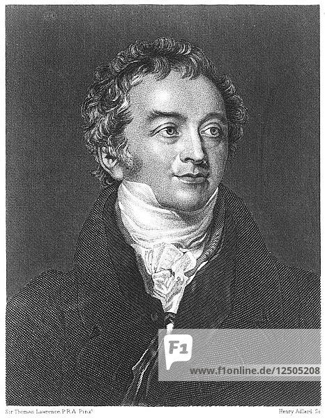 Thomas Young (1773-1829)  physicist and Egyptologist  19th century. Artist: Unknown