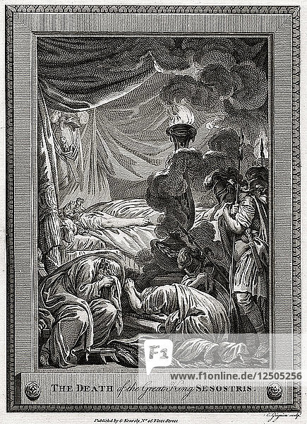 The Death of the Great King Sesostris  Ancient Egypt  (1775). Artist: Charles Grignion