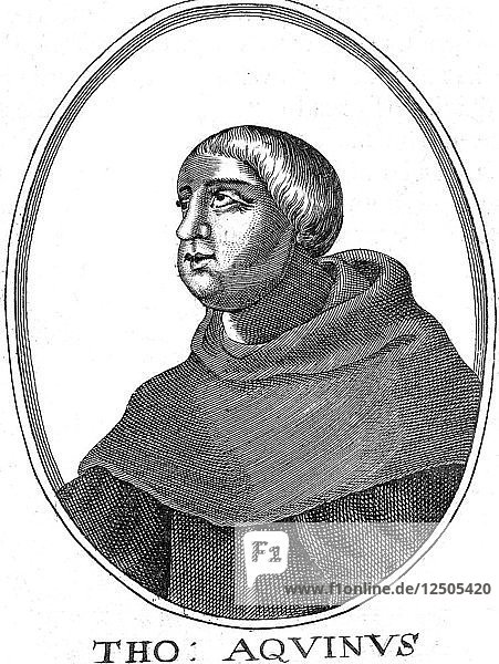 St Thomas Aquinas (c1225-1274)  Italian philosopher and theologian. Artist: Unknown