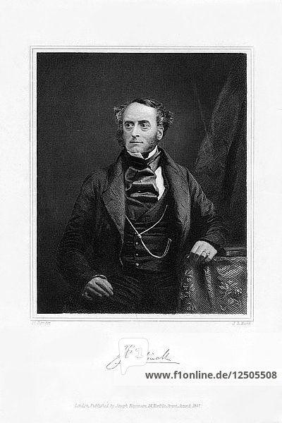 Lord George Cavendish Bentinck  englischer Staatsmann und Sportler  um 1840  Künstler: J. B. Hunt