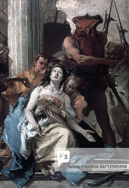 Das Martyrium der heiligen Agatha  um 1756. Künstler: Giovanni Battista Tiepolo