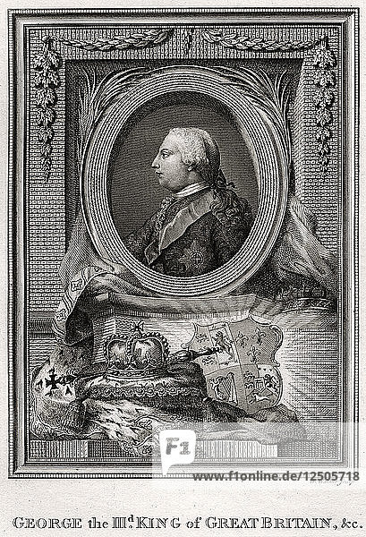 Georg der III.  König von Großbritannien  1777. Künstler: W Walker
