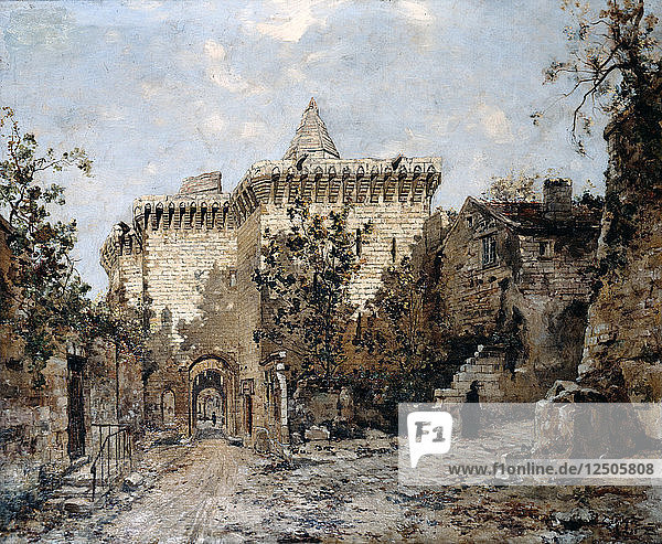 Die Tür von Cordelières und das Schloss  1891. Künstler: Emmanuel Lansyer