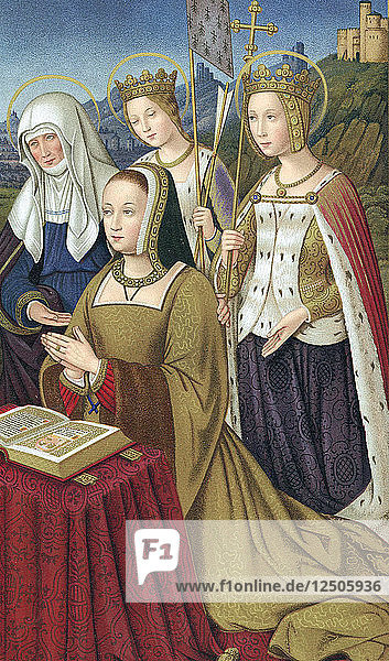 Anna von der Bretagne (1476-1514)  Herzogin der Bretagne und Königin von Frankreich. Künstler: Unbekannt
