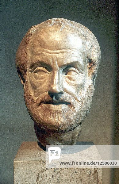 Aristoteles (384-322 v. Chr.)  antiker griechischer Philosoph und Wissenschaftler. Künstler: Unbekannt
