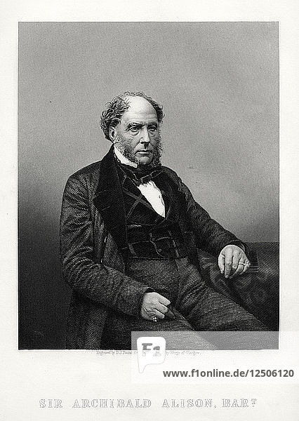 Archibald Alison  schottischer didaktischer und philosophischer Schriftsteller  um 1880. Künstler: DJ Pound