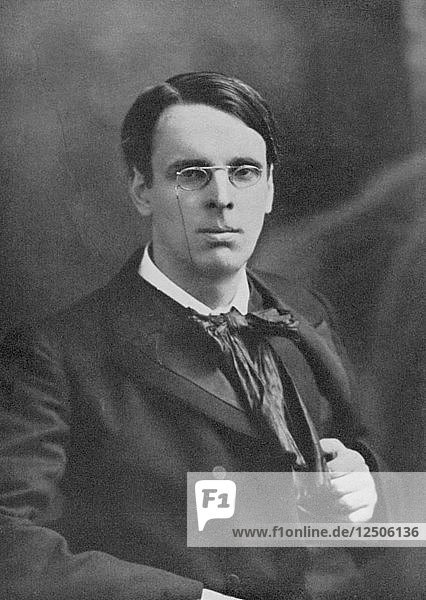 William Butler Yeats  Irish poet and playwright  c1900s. Artist: Unknown