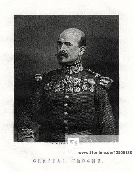 Louis Jules Trochu  französischer Militär und Politiker  19. Jahrhundert. Künstler: W. Holl
