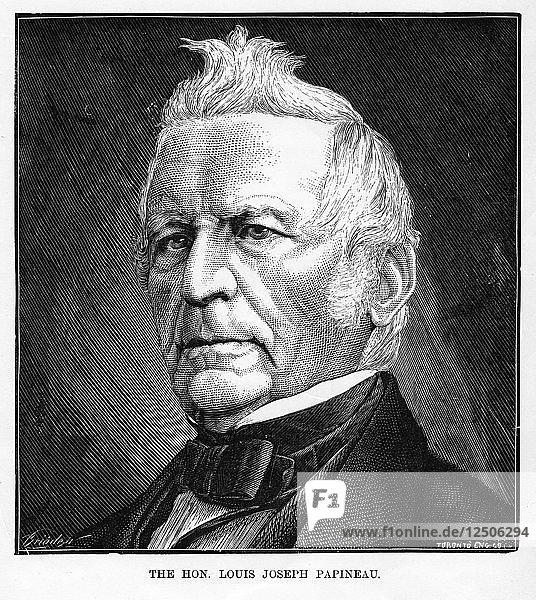 Louis-Joseph Papineau  (1786-1871)  kanadischer Politiker und Anwalt  19. Jahrhundert. Künstler: Unbekannt