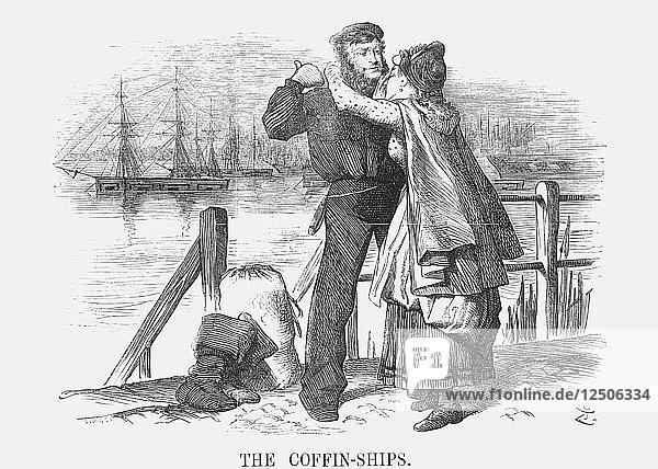 Die Sargschiffe  1873. Künstler: Joseph Swain