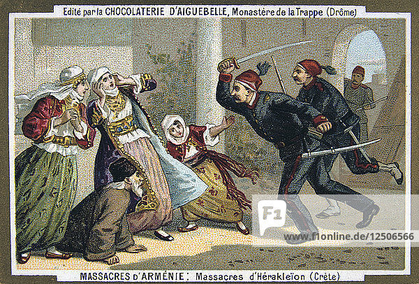 Massaker von Heraklion (Kreta)  1895. Künstler: Unbekannt