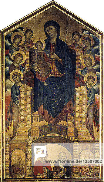 Die Madonna in Majestät (Maestà)  1285-1286. Künstler: Cimabue