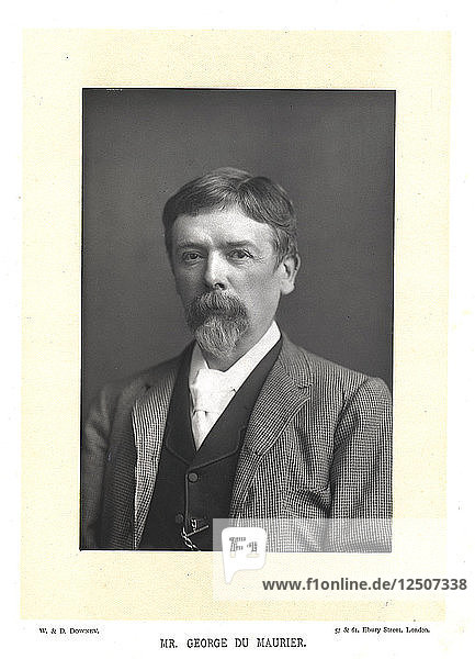 George Du Maurier  britischer Schriftsteller und Künstler  um 1895. Künstler: W&D Downey