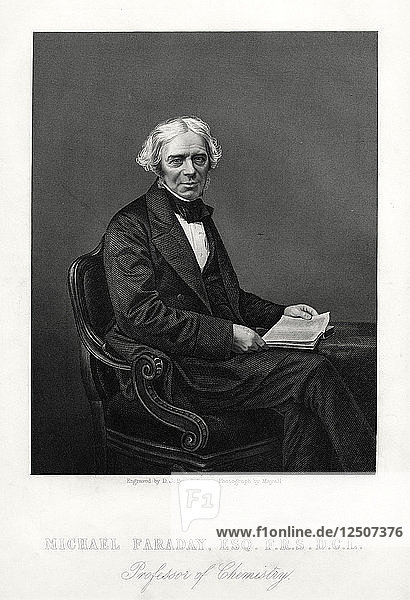 Michael Faraday  britischer Wissenschaftler  um 1880. Künstler: DJ Pound