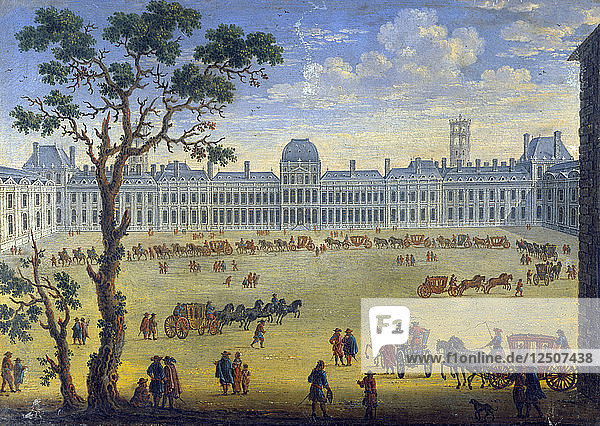 Imaginärer Blick auf die Tuilerien  17. Jahrhundert. Künstler: Anon