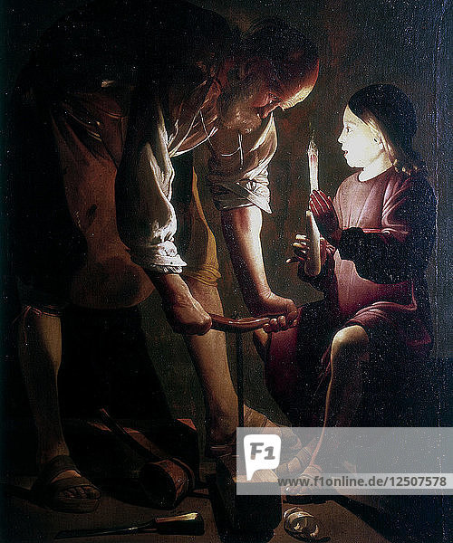 Der heilige Joseph der Zimmermann  um 1640. Künstler: Georges de la Tour