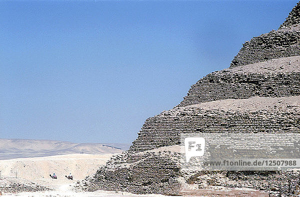 Stufenpyramide des Königs Djoser (Zozer)  Saqqara  Ägypten  3. Dynastie  ca. 2600 v. Chr. Künstler: Unbekannt