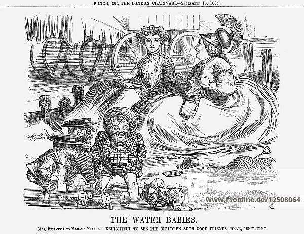 Die Wasserkinder  1865. Künstler: John Tenniel