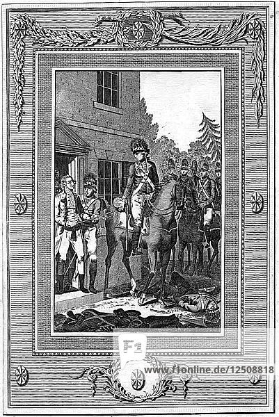 Charles Lee  in England geborener General der amerikanischen Revolution. Künstler: Unbekannt
