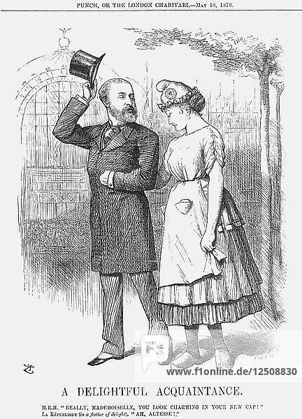 Eine reizende Bekanntschaft  1878. Künstler: Joseph Swain