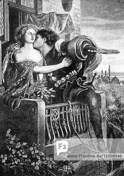 Szene aus Shakespeares Romeo und Julia  um 1860. Künstler: Ford Madox Brown