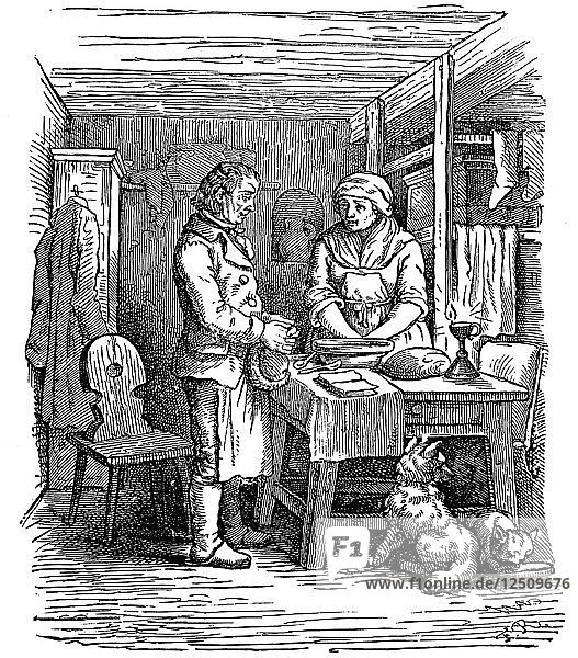Richard Arkwright (1732-1792)  britischer Industrieller und Erfinder  1822. Künstler: Unbekannt