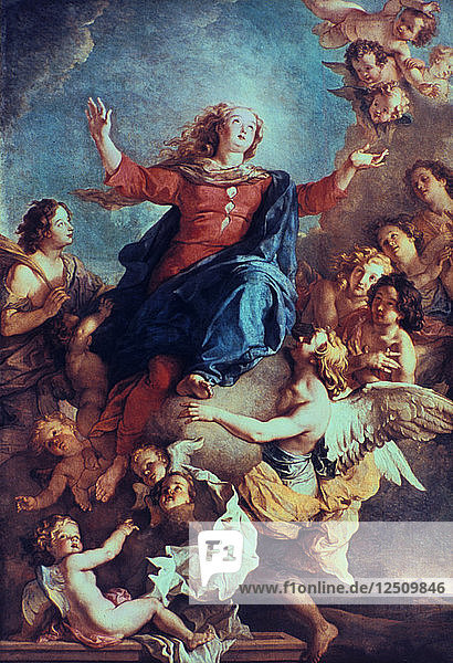 Die Himmelfahrt der Jungfrau Maria  17./frühes 18. Jahrhundert. Künstler: Charles de la Fosse