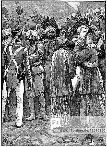 Erster Anglo-Afghanischer Krieg (1838-1842)  um 1885. Künstler: Unbekannt