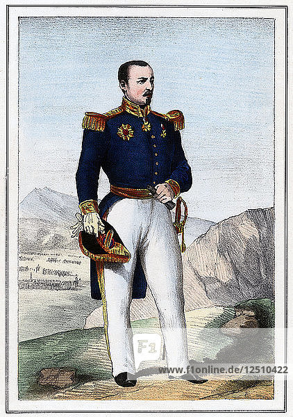 Pierre Francois Joseph Bosquet  französischer Soldat  1857. Künstler: Anon