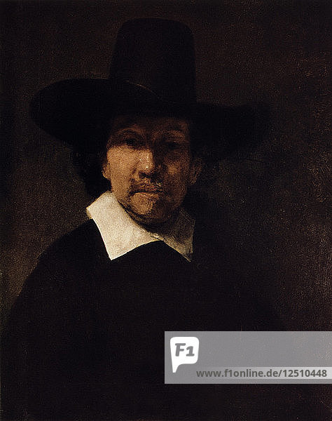 Porträt des Dichters Jeremias de Decker  um 1666. Künstler: Rembrandt Harmensz van Rijn