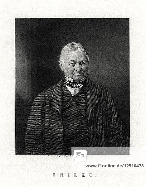 Louis Adolphe Thiers  französischer Staatsmann und Historiker  19. Jahrhundert: W. Holl
