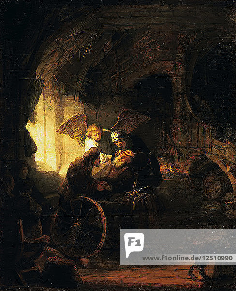 Tobias gibt seinem Vater das Augenlicht zurück  1636. Künstler: Rembrandt Harmensz van Rijn