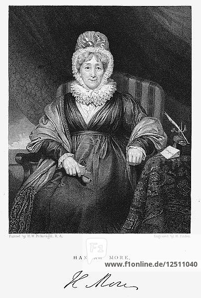 Hannah More  English religions writer  poet and playwright  c1830. Artist: Unknown