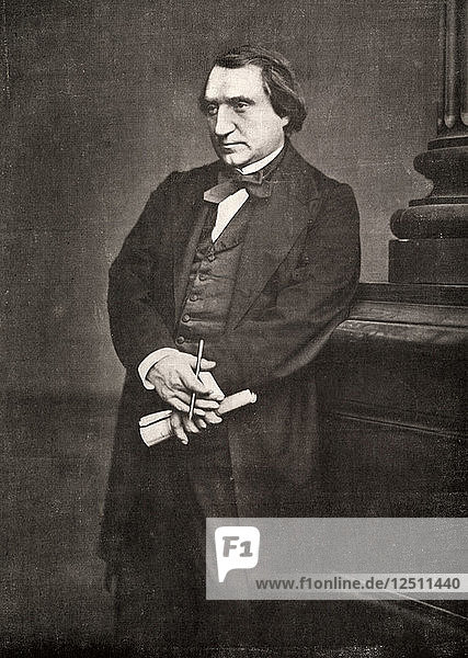Ernest Renan  französischer Philosoph und Schriftsteller  19. Jahrhundert. Künstler: Antoine-Samuel Adam-Salomon