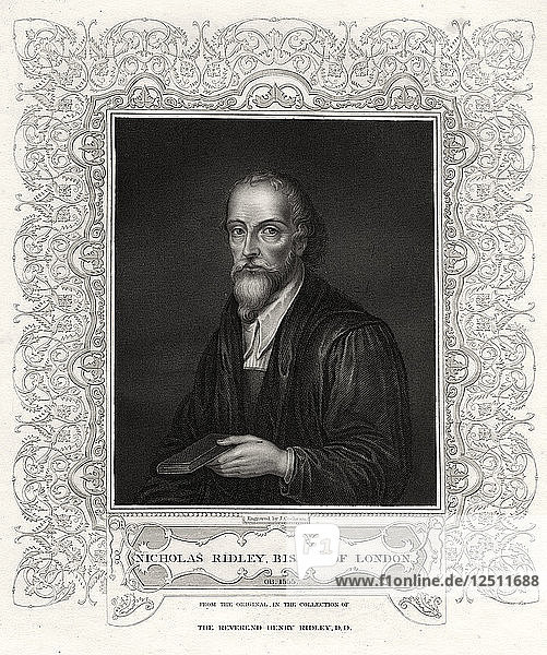 Nicholas Ridley  Bischof von London  19. Jahrhundert. Künstler: J Cochran