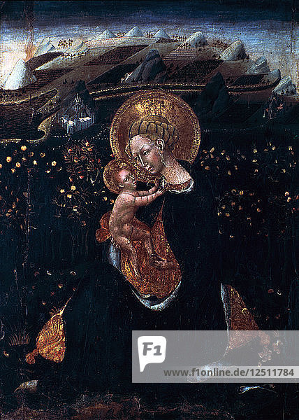 Virgin of Humility  15th century. Artist: Giovanni di Paolo